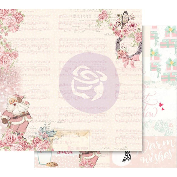 Prima Marketing Santa Baby Foiled Dbl-Sided Cardstock 12"X12", Santa, Baby!
