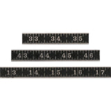 Tim Holtz Idea-Ology Metal Ruler Measurements 3/Pkg, 0.5" High In Assorted Lengths