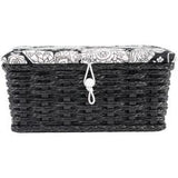 Sewing Basket Rectangle 7.5"X4.5"X3.25", Butterfly Print