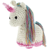 Crafter's Companion, Hoooked DIY Unicorn Nora Yarn Kit W/Eco Brabante Yarn, Off White