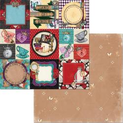 Land Of Wonder Double-Sided Cardstock 12"X12", Land Of Wonder Hearts