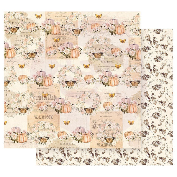 Prima Marketing, Autumn Sunset Double-Sided Cardstock 12"X12", Fall Flight