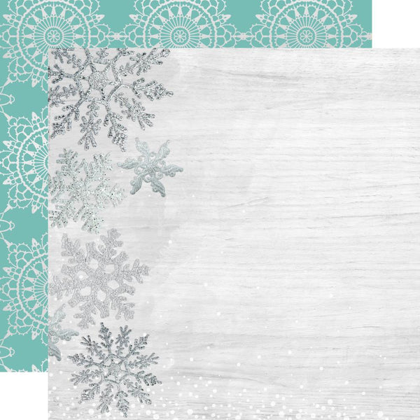 Let It Snow, Foil Double-Sided Cardstock 12"X12", Delightful