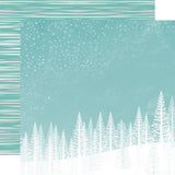 Let It Snow, Foil Double-Sided Cardstock 12"X12", Snowfall