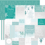 Let It Snow, Foil Double-Sided Cardstock 12"X12", All Is Calm