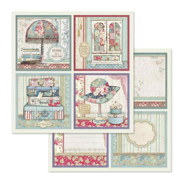Stamperia Double-Sided Cardstock 12"X12", 4 Frame Decorations