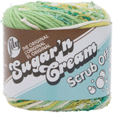 Lily Sugar'n Cream Yarn - Scrub Off, Greens