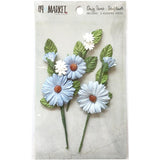 49 And Market Daisy Stems, Cornflower, 3/Pkg, Blue