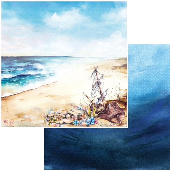 49 and Market, Shipwreck Double-Sided Cardstock 12"X12", Beached
