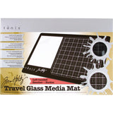 Tim Holtz Travel Glass Media Mat 10.25"X15.5" (for Left-Handed)