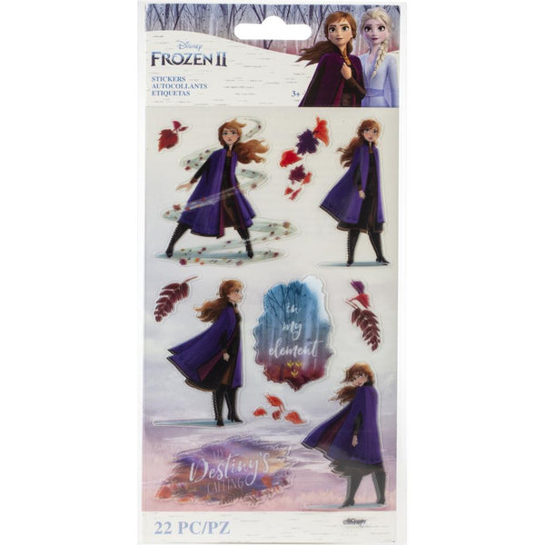 EK Disney Frozen II Stickers 2/Sheets (22 pcs), Anna