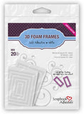 3L Adhesive, Scrapbook Adhesives 3D Foam Shapes 20Pcs, Frames (01212)