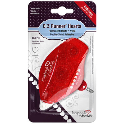 3L Scrapbook Adhesives, E-Z Runner Refillable Dispenser, Hearts