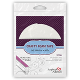 Foam Tape, White 1/2" (4 meter roll) - Scrapbooking Fairies