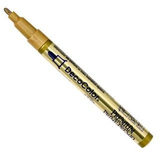 Marvy Uchida, DecoColor Premium Marker, Fine , Gold