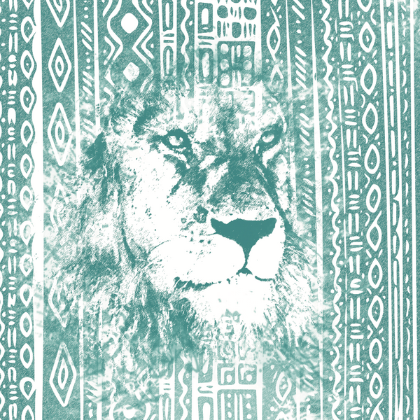 African Safari, 12"x12" Cardstock, Lion Grunge