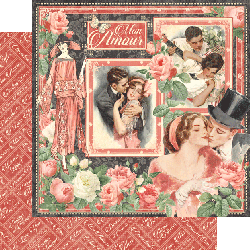 Graphic 45 - Mon Amour - Scrapbooking Fairies