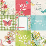 Simple Stories, Simple Vintage Botanicals Collection, 12"x12" Double-Sided Cardstock, 4x4 Elements