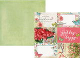 Simple Stories, Simple Vintage Botanicals, 12"x12" Double-Sided Cardstock, 4x6 Elements