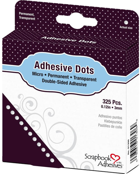 Scrapbook Adhesives Micro Dots 325/Pkg, Permanent, 0.12"