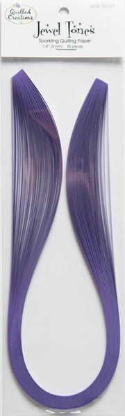 Quilled Creations, Metallic & Jewel Tone Quilling Papers, Amethyst 1/8"