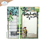 Elizabeth Craft Designs, Planner Essentials Dies 53, Half Tab Page with Christmas Lights