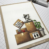 Three Room Studio, "Moving Sentiments" Clear Stamp Set