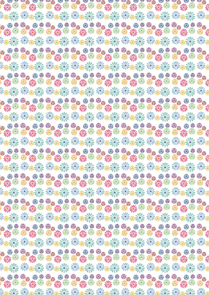 ZinskiArt, 8.25" x 11.75" Cardstock, Flower Pattern