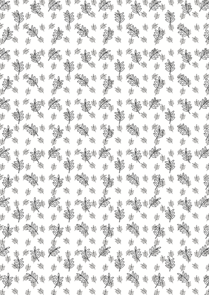 ZinskiArt, 8.25" x 11.75" Cardstock, Foliage Pattern