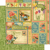 Graphic 45, Seasons Paper Pad, 8x8-inch or 12x12-inch - Scrapbooking Fairies
