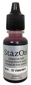 StazOn Solvent Ink Refill .5oz, St. Valentine