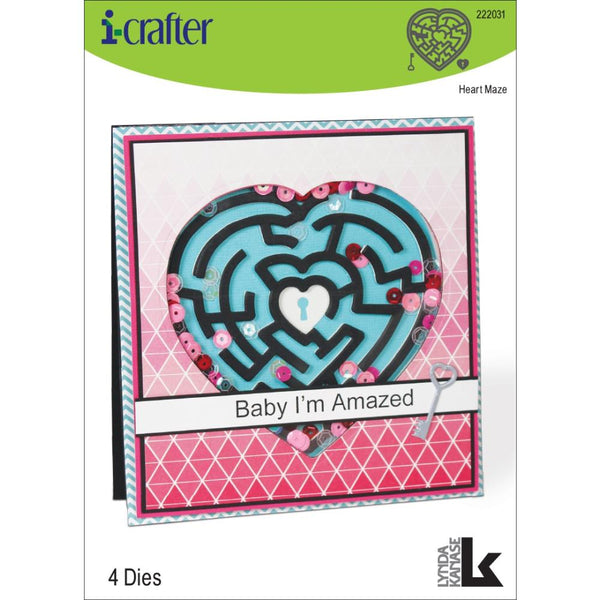 i-crafter Dies by Lynda Kanase, Heart Maze