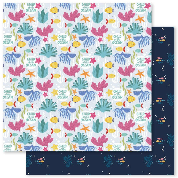 Paper Rose, 12"X12" Double-Sided Patterned Paper, Underwater Adventure B