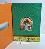 Art Impressions, Mini TryFolds Clear Stamp & Die Set, Happy Camper