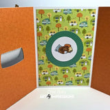 Art Impressions, Mini TryFolds Clear Stamp & Die Set, Happy Camper