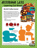 Riley & Company, Urban Chic Business District - Coffee Central die set (set of 10)