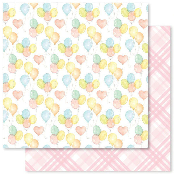 Paper Rose, 12X12 Patterned Paper, Sweet Summer Party D