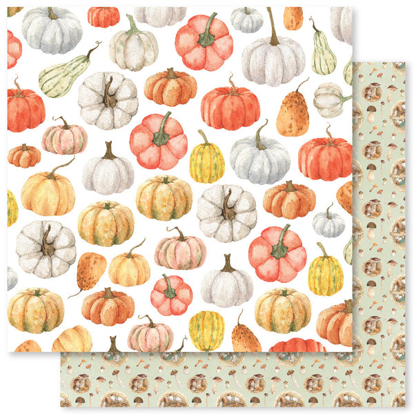 Paper Rose, Cozy Autumn Day, 12X12 Patterned Paper, Autumn Days - F