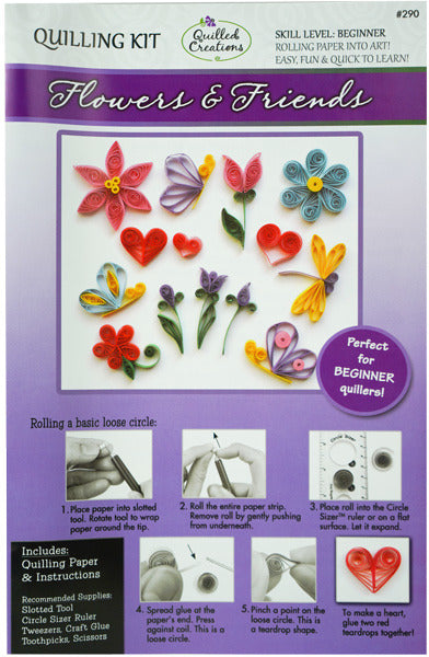 Quilled Creations, Quilling Kit, Flowers & Friends (290)