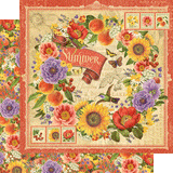 Graphic 45, Seasons Paper Pad, 8x8-inch or 12x12-inch - Scrapbooking Fairies