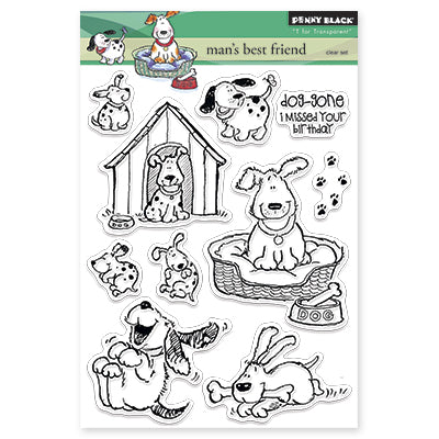 Penny Black, Clear Stamp, Man's Best Friend