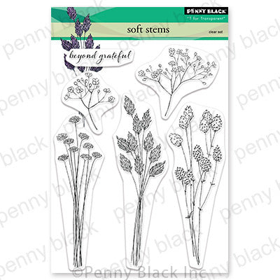 Penny Black Clear Stamps, Soft Stems