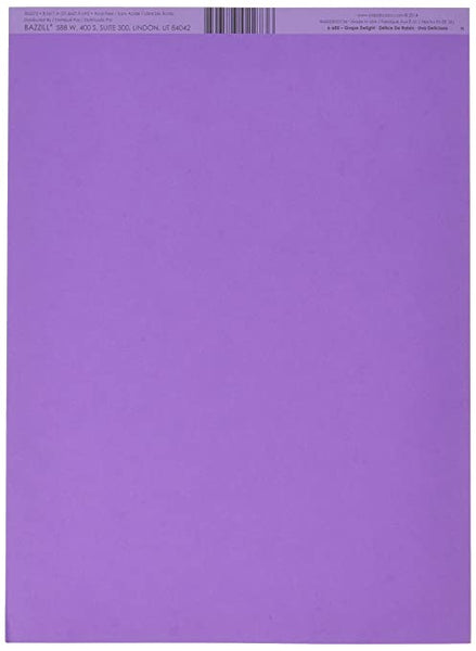 Bazzill Smoothies Cardstock 8.5"X11", Grape Delight