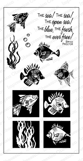 Impression Obsession, Cling Stamps, Funky Fish