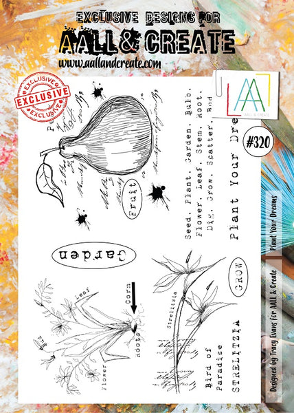 AALL & Create, Plant Your Dreams, A4 Clear Stamp Set, #320