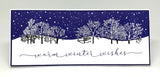 Impression Obsession, Cling Stamps, Slim Scenes, Snowy Night