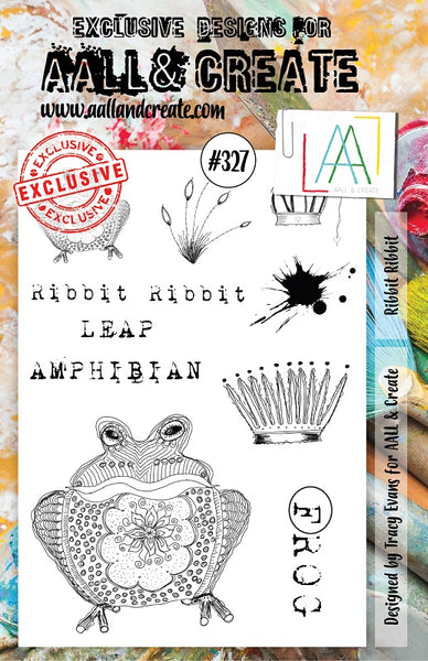 AALL & Create, Ribbit Ribbit, A5 Clear Stamp Set, #327