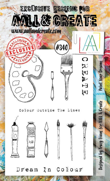 AALL & Create, Paint Your Dreams, A6 Clear Stamp, #340