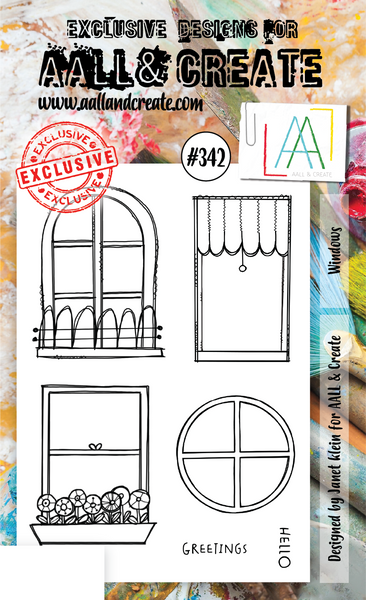 AALL & Create, Windows, A6 Clear Stamp, #342