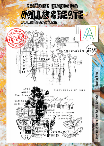 AALL & Create, #368, Seeds of Hope, Clear Stamps, Designed by Tracy Evans